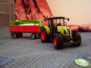 Claas Arion 640 + przyczepa