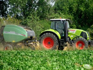 Claas Axion 810 + Fendt 5160V