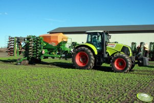 Claas Axion 820 i Amazone Cirrus 4002