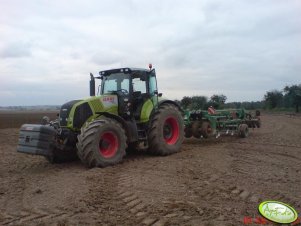 Claas Axion 840 + Amazone Centaur 3002 