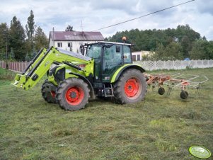 Claas AXOS 330 & przewracarka Gallignani 