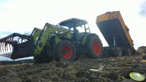 Claas Axos 330 + Wielton