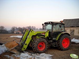 Claas Axos 340 + ładowacz Quicke Q45