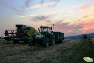 Claas Dominator 80 i DF z przyczepą SAM