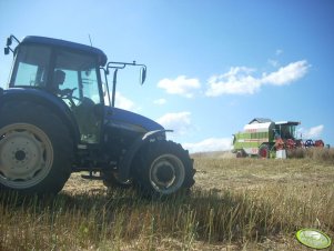 Claas Dominator Mega 204 + New Holland TD95D ;]