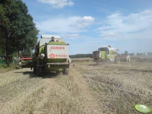 Claas Dominator218 Mega & Claas Dominator 108sl Maxi.