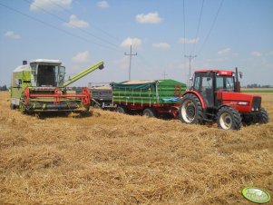 Claas i Zetor + przyczepy