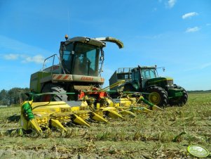 Claas Jaguar 870 + JD 7710 