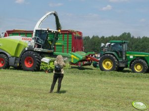 Claas Jaguar & JD 8400