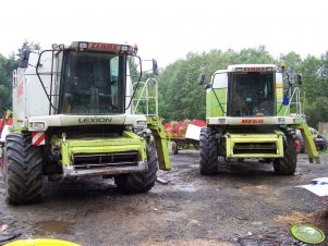 Claas Lexion 450 + Claas Mega 218