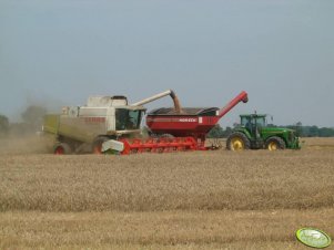 Claas Lexion 460 & John Deere 8100  + Horsch UW 160