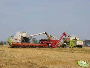 Claas Lexion 480 i Claas Mega 218