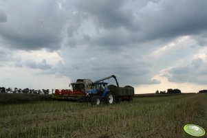 Claas Lexion 540 + NH + Przyczepa