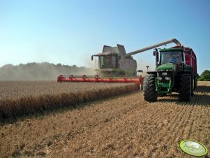 Claas Lexion 580 & John Deere 8520