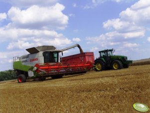 Claas Lexion 600 + JD