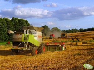 Claas Lexion 600 + NH TX68 + JD