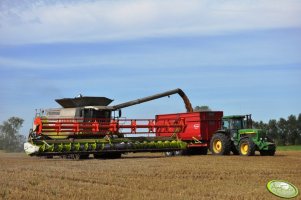 Claas Lexion 600 TT V 12 + JD