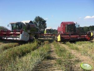 Claas Mega 204 x2; Case IH 2188