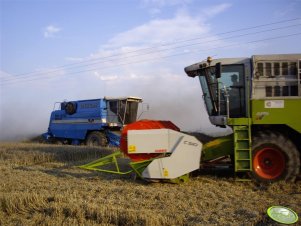 Claas Mega 350 & Bizon BS Z110