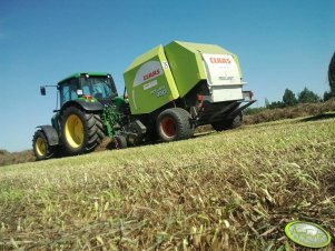 Claas Rollant 350 Roto Cut + John Deere 6430