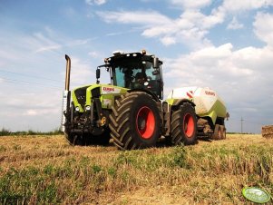 Claas Xerion 3800 i Claas Quadrant 3400