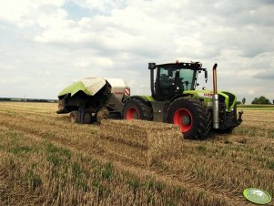 Claas Xerion 3800 i Claas Quagdrant 3400