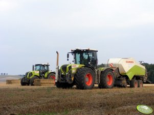 Claas Xerion 3800 TRAC VC i Claas Axion 840 z Quadrant 8400