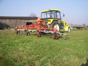 Ursus C-360 + przetrząsacz 6m pottinger