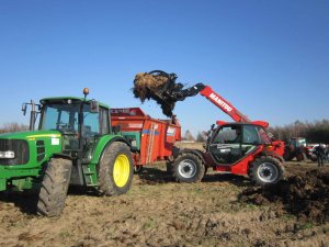 Manitou MLT 735, John Deere 6430 + Jeantil EVR 16-12