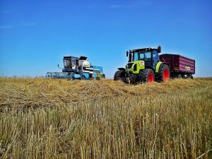 Claas Arion 410 CIS + Zasław 10t + Fortschritt e-514