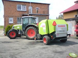 Claas Ares 657ATZ + Claas Rollant 350RC