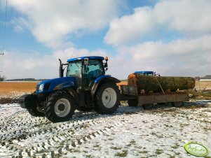 New Holland T6050 PLUS + New Holland TD80D +PRZYCZEPA