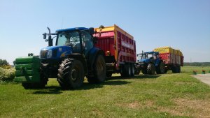 New Holland T6070 Plus & TM120 oraz przyczepy