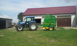 New Holland TD5 105 + John Deere 590