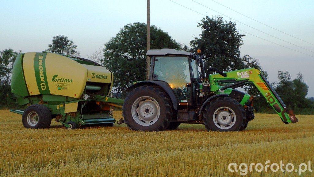 Deutz-Fahr Agrofarm 420 profiline Krone Fortima 1500MC