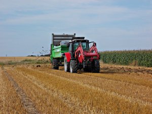 Massey Ferguson 5455 i Joskin Ferticap 10t