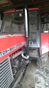 Przerobiony wydech Zetor 8045