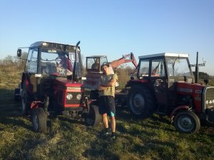 Zetor 5211 + dwukółka & MF 235 + Cyklop