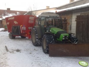 Deutz Fahr Agrofarm 100 + trioliet