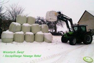 Deutz Fahr Agrofarm 410 + Stoll FZ 10