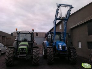 Deutz Fahr Agrofarm 420 GS + New Holland T5060