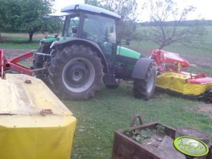 Deutz-Fahr Agrofarm 420 + Poettinger