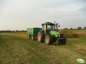 Deutz Fahr Agroplus 100 + przyczepa