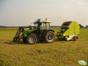 Deutz-Fahr Agroplus 67 + Claas Rollant 62