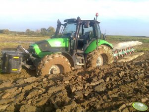 Deutz-Fahr Agrotron M620 + Kverneland ED 100 5-skibowy