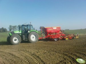 Deutz Fahr Agrotron M650 i Vaderstad Spirit 400S