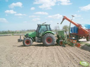 Deutz-Fahr Agrotron TTV 1160 + Amazone ED 601K