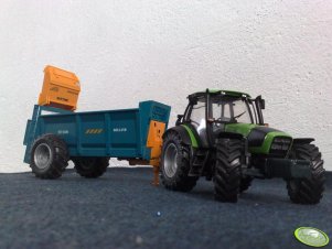 Deutz Fahr Agrotron TTV + rozrzutnik