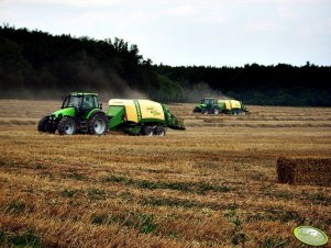 Deutz-Fahr + Krone Big Pack x2