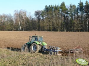 DF Agrotron 150 + Pług Rabewerk i wał Campbella